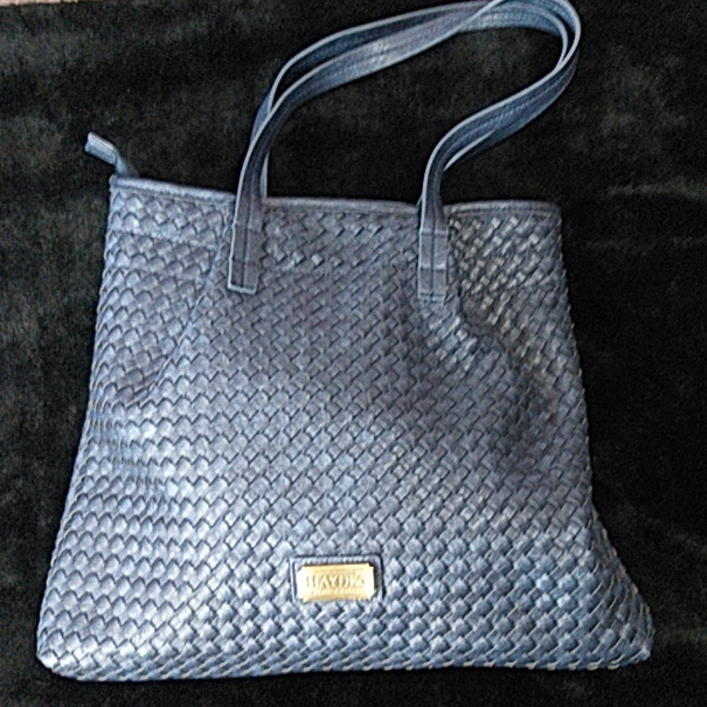 Hayden Harnett | Woven Vegan Leather Shoulder Bag